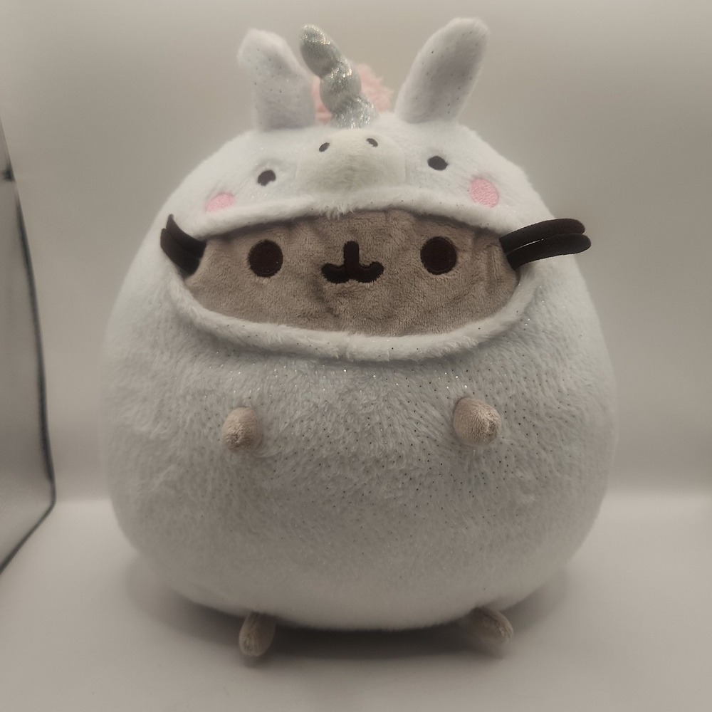 Pusheen White Unicorn Costume Plush 10" Claire's Exclusive 2020 Pusheenicorn